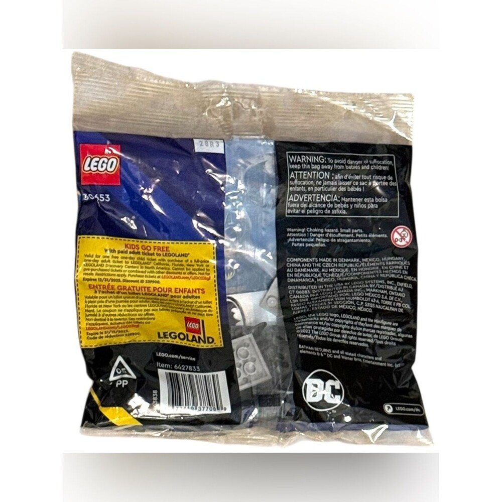 LEGO Super Heroes DC Batman 1992 Polybag Set 30653. 40-piece Set. NEW IN BAG. - Picture 2 of 3